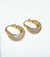 Aros argollas acero dorado en internet