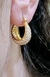 Aros argollas acero dorado - tienda online