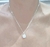 Cadena colgante plata cuadrado