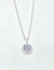 Cadena colgante plata cuadrado