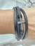 Pulsera cuero cruz acero en internet