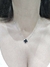 Imagen de Collar acero trebol negro