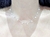 Cadena choker plata cristales en internet