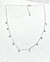 Cadena choker plata cristales