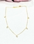 Collar choker plata dorado corazones - comprar online