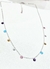 Collar choker plata cristales multicolores