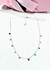 Collar choker plata cristales multicolores en internet