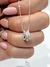 Cadena colgante plata donas - Joyas Maia
