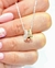 Cadena colgante donas tricolores plata - Joyas Maia