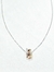 Cadena colgante donas tricolores plata - comprar online