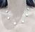 Collar acero trebol blanco - Joyas Maia