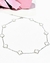 Collar acero trebol blanco en internet