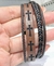 Pulsera cruz cuero marrón - comprar online