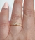 Anillo corona acero dorado - tienda online