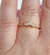 Imagen de Anillo corona acero dorado
