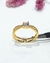 Anillo solitario acero dorado en internet