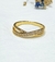 Imagen de Anillo cruzado acero dorado