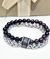 Pulsera acero ojo de tigre y onix - Joyas Maia