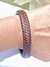 Pulsera acero cuero marrón en internet