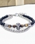 Pulsera acero onix y ojo de tigre