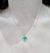 Imagen de Collar acero trebol verde