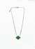 Collar acero trebol verde en internet