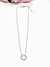 Collar acero trebol blanco - tienda online