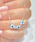 Cadena colgante plata ojo nacar - Joyas Maia