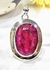 Colgante plata rubi natural - comprar online