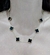 Collar acero dorado trebol negro - Joyas Maia