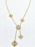Collar acero dorado trebol - comprar online