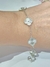 Pulsera acero trebol - Joyas Maia