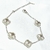 Pulsera acero trebol - comprar online