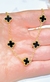 Pulsera acero dorado trebol negro en internet