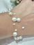 Pulsera plata perlas cultivadas