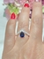 Anillo plata corona y zafiro en internet