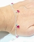 Pulsera plata manzanas