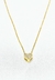 Cadena colgante corazon plata dorado