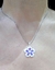 Colgante plata flor amatistas - tienda online