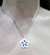 Colgante plata flor amatistas