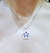 Colgante plata flor amatistas - comprar online