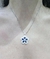 Colgante plata flor zafiros - comprar online