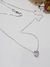 Cadena colgante corazon plata