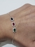 Pulsera plata rectangulos en internet