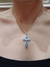 Cruz plata ópalo - Joyas Maia