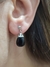 Aros gota plata onix en internet
