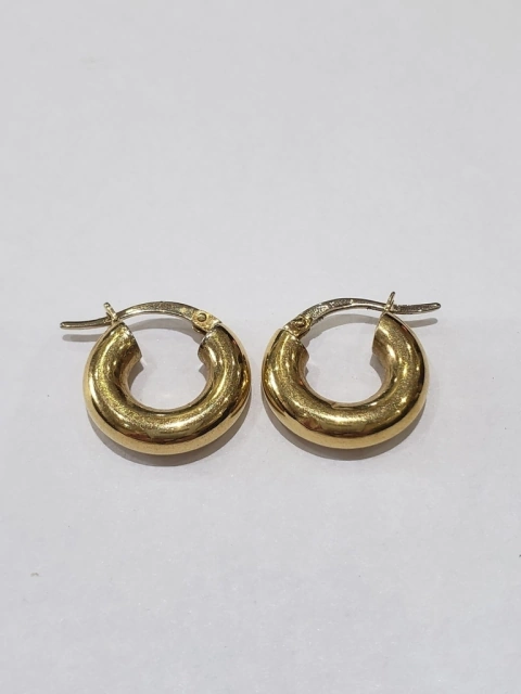 Aros argollas oro 18kl