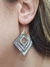 Aros plata nacar gris - tienda online