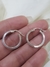 Aros plata argollas - Joyas Maia