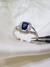 Anillo plata rectangular zafiro en internet